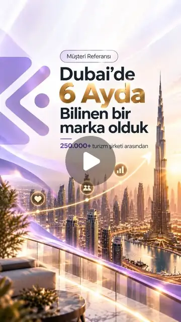 Dubai'de 6 ayda bilinen bir marka olduk videosunun kapağı