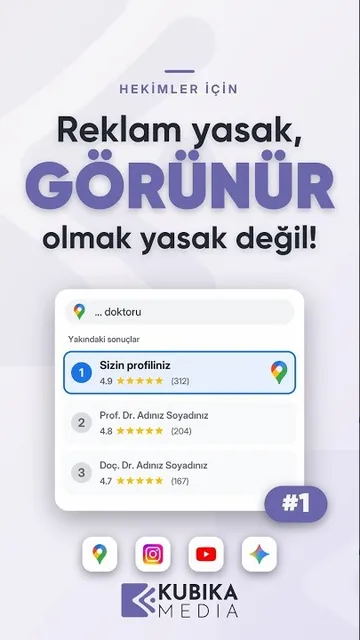 Doktorlar Google Haritalar'da nasıl üst sıraya çıkar videosundan kare