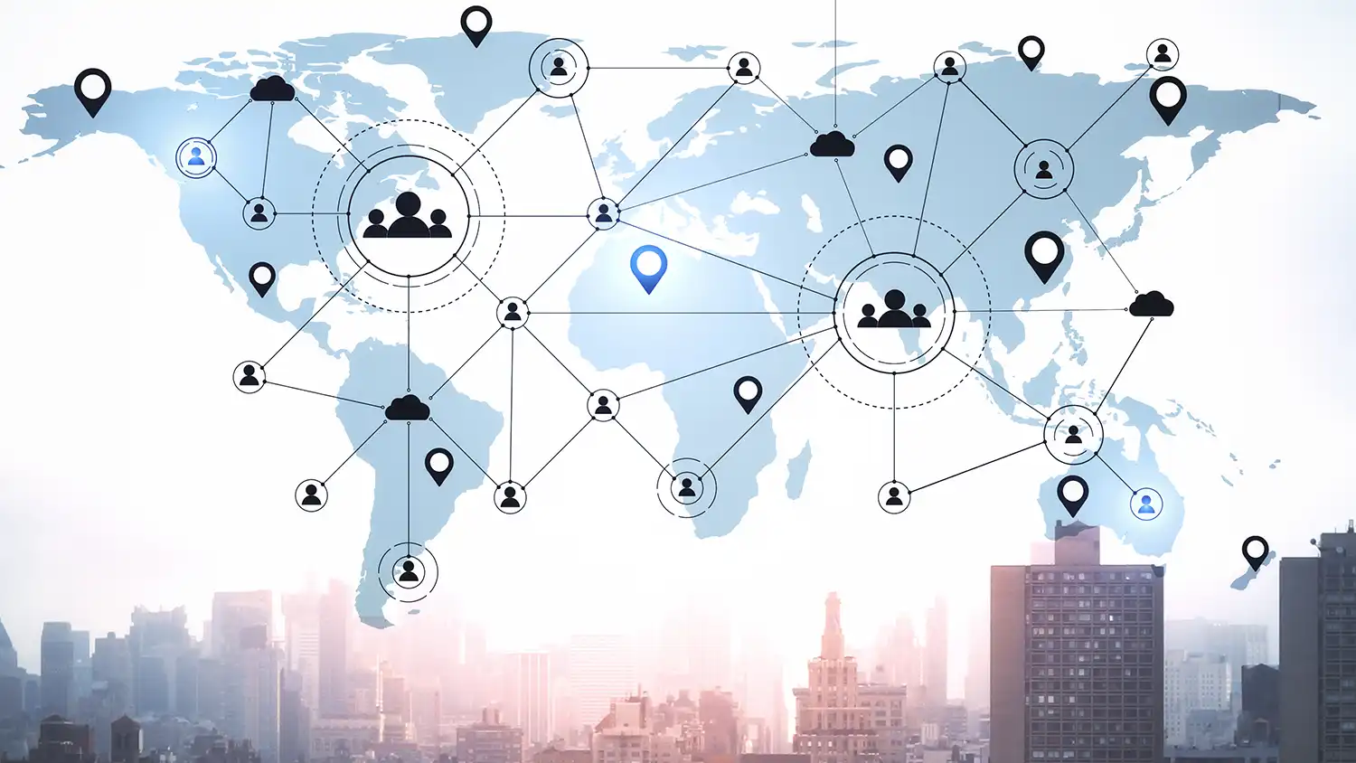 Denizli LinkedIn B2B stratejisi kapsamında bir sanayi kuruluşunun kurumsal LinkedIn yönetim paneli ve global ağ analizi.